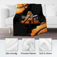 thumbnail image 6 of Custom Basketball Blanket - 40x50 Inches Sports Throw Blankets - Personalized Initial Blanket for Basketball Lovers - Cozy Soft Small Blanket for Boys Girls - Basketball Decor Gifts for Son Daughter, 6 of 6