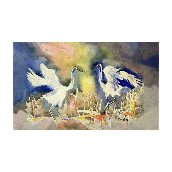 Betsy Drake Interiors Owl in Moon Door Mat 30x50