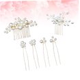thumbnail image 3 of unbranded 2Ud Peine Y Horquillas De Novia Bridal Hair Comb Con Doradas Para De Peinado, 3 of 6