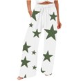 thumbnail image 2 of JXMVOJ Womens Casual Elastic Waist Drawstring Pants Straight Trousers Women Casual Comfortable Printing Pockets Elastic Waist Straight Loose Pants with Pocket, 2 of 5