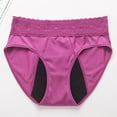 thumbnail image 4 of KHONTS Period Panties for Women Lace Cheeky Classic Underwear Lightweight Smooth Month Cycle Briefs Purple S, 4 of 5