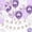 A001- Style A, variant on Purple Happy Birthday Decorations, Metallic Purple Gold Balloons, Happy Birthday Banner, Confetti Balloon Set, Birthday Party Supplies, Indoor Outdoor Decor, 19 Pc