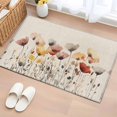 thumbnail image 3 of Watercolor Poppy Front Door Rug 2x3 ft Spring Flowers Retro Small Rug for Entryway Non Slip Washable Door Mat Absorbent Floor Mat for Indoor Entrance, 3 of 9