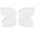 thumbnail image 2 of 36"OD x 5"ID x 12 1/2"C x 1"P Titus Architectural Grade PVC Contemporary Ceiling Medallion, Two Piece, 2 of 11