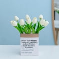 thumbnail image 2 of Textura hidratante PU tulipán flor artificial foto flor falsa decoración del hogar, 2 of 4
