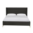thumbnail image 3 of Posh Living Kaeson Velvet King Size Platform Bed Black, 3 of 8