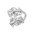 thumbnail image 2 of 925 Sterling Silver Oxidized Platinum Plated Freeform Kelp Women Valentines Day Gifts Ring, 2 of 4