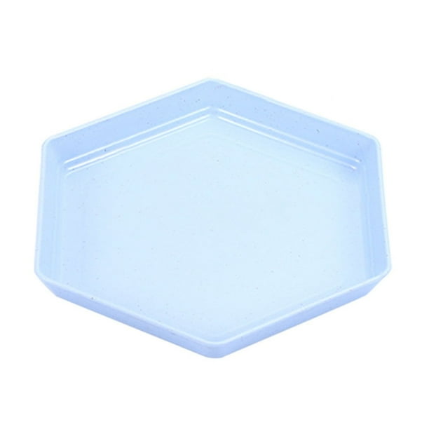 Pisexur Batería de cocina Platos hexagonales, platos de cena impenetrables, aptos para lavavajillas y microondas, platos de plástico reutilizables y ligeros para coci para la cocina del hogar