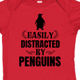 thumbnail image 4 of Inktastic Easily Distracted by Penguins Boys or Girls Baby Bodysuit, 4 of 5
