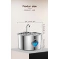 thumbnail image 3 of Hydropaws Water Fountain for Dogs & Cats - 3.2l/108oz, Stainless Filtered Water Fountain with Visual Water Level & Quiet Pump, for Small Dogs Cats & Large Animals, 3 of 10