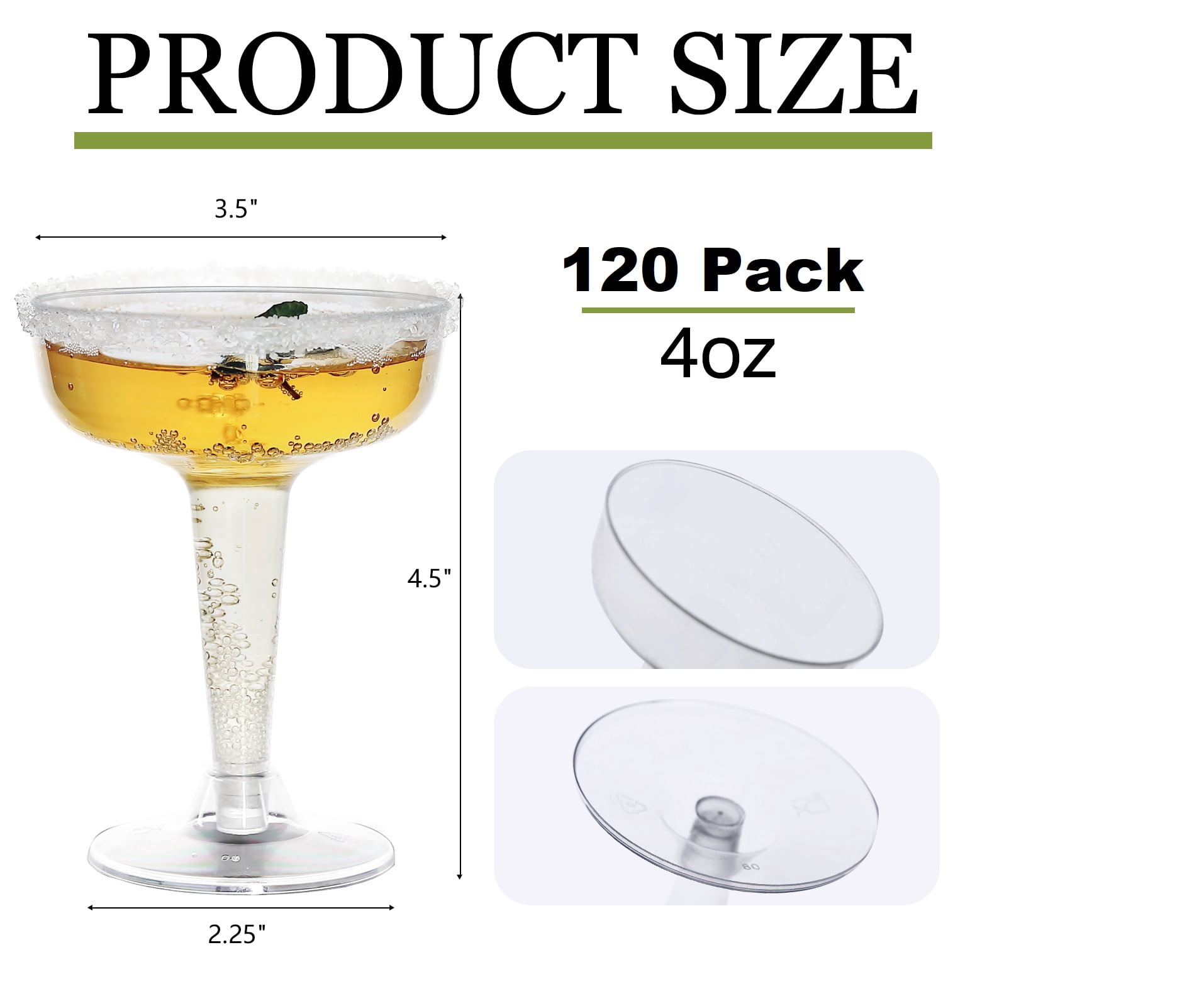 Box of 120 pcs - WEDDING-PLASTIC WINE CHAMPAGNE FLUTES DISPOSABLE GLASSES