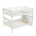 thumbnail image 5 of Tensun White Stairway Full-Over-Full Bunk Bed: Storage, Guard Rail. Solid Wood Bunk Beds with Safety Guardrails. Ideal for Teens, Kids. No Box Spring Required., 5 of 5
