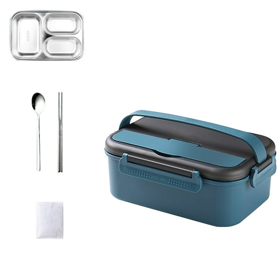 Back to School savings kladzum Portable Stainless Steel Self-heating Lunch Box Insulation Box Student Lunch Box Outdoor Self-heating Lunch Box, Bento Lunch Boxes on Clearance