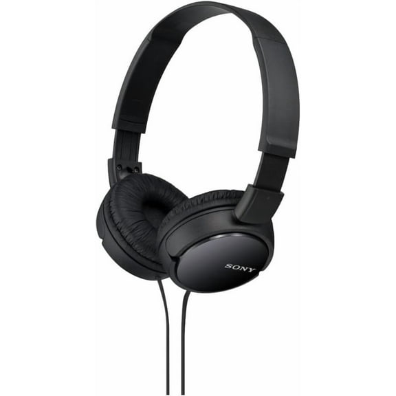 ZX Series Wired On-Ear Headphones, Black MDR-ZX110