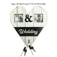 thumbnail image 4 of Bewildely Marco de fotos de boda de madera, decoración de puerta de pared, decoración de aniversario, suministros para fiestas, accesorios, marcos de Kits de decoración para fiestas Bewildely HA063859-00, 4 of 6