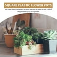 thumbnail image 3 of Toyvian Plastic Flower Pots Small for Balcony and Patio 50Pcs, 3 of 5
