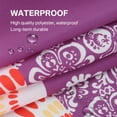 thumbnail image 4 of Bohemian Stripe Print Polyester Shower Curtain, Fuchsia/Orange, 72"L x 72"W, 4 of 8