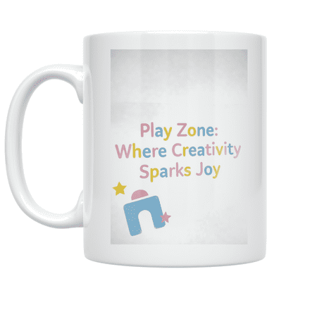 Play Zone: Where Creativity Sparks Joy - Children s Decor Enthusiast - 11 oz Ceramic Coffee Mug