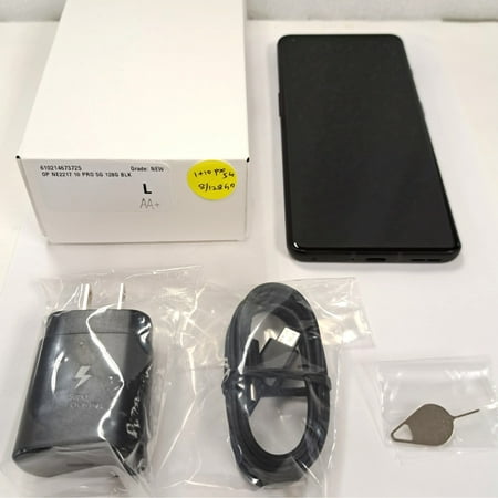 Brand New Oneplus 10 Pro 5G NE2217 128GB GSM Unlocked 6.7" 8GB RAM Phone - Volcanic Black (Like New)