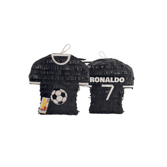 Black Soccer Jersey Pinata Ronaldo 7