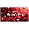 thumbnail image 1 of Red Background Banner with Roses Hearts and Glitter for Mother's Day Decorations Party Supplies Photography Props Mother Day Backdrop Happy Mothers Day Decors, 1 of 4