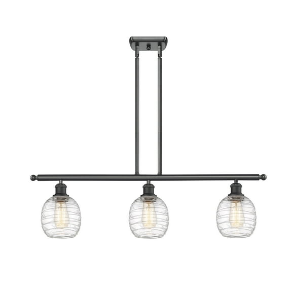 Innovations Lighting 516-3I-10-36 Belfast Linear Belfast 3 Light 36" Wide Linear Pendant -