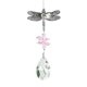 thumbnail image 2 of Colgante De Cristal Dragonfly Hanging Ornament Crystal Windchime Pendant Rainbow Maker (rosa) Tmvgtek Libre de BPA, 2 of 3