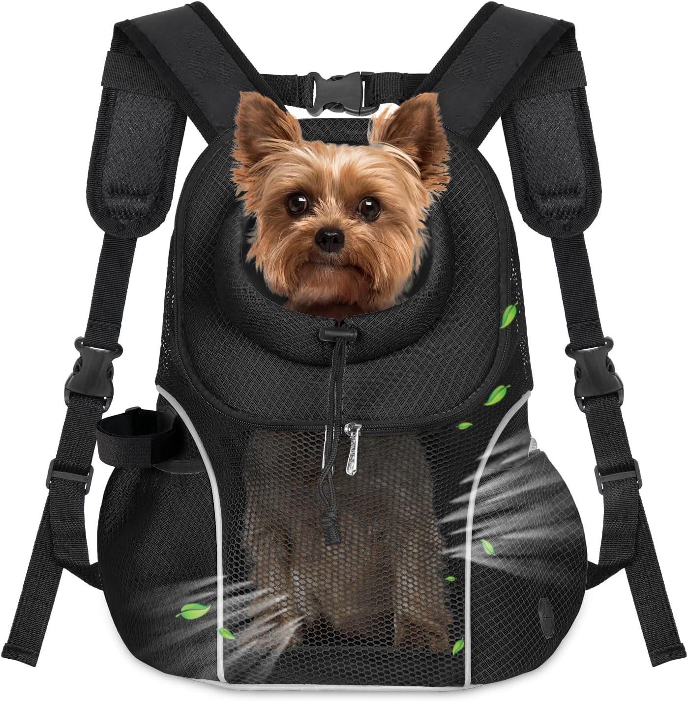 Pet Dog Carrier Backpack Small Dog Front Backpack Ventilated Mesh Dog Travel Back