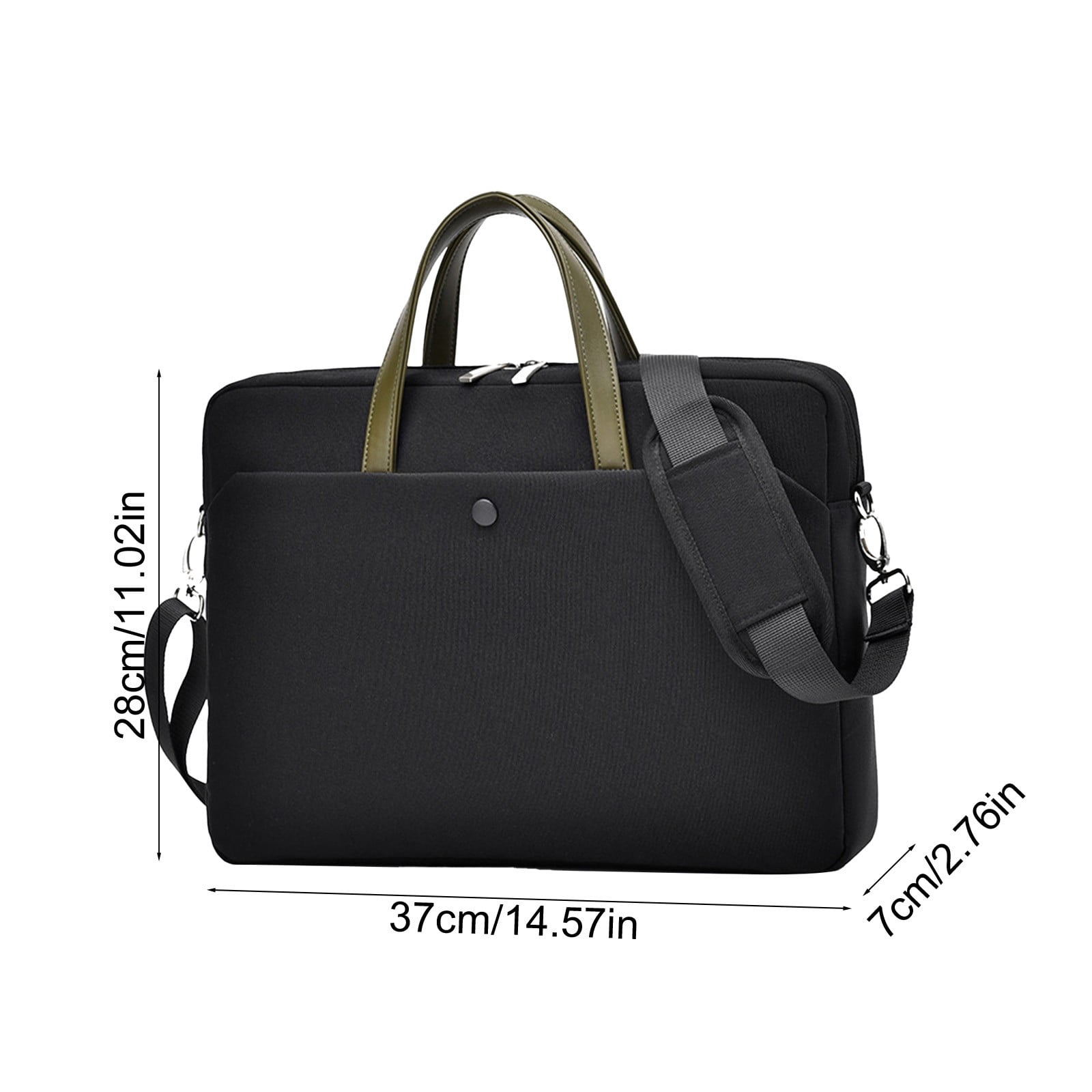14 inch laptop bag messenger shoulder bag with shoulder strap and soft lining for 14 inch notebook or tablet, water travel work briefcase with extra storage pockets