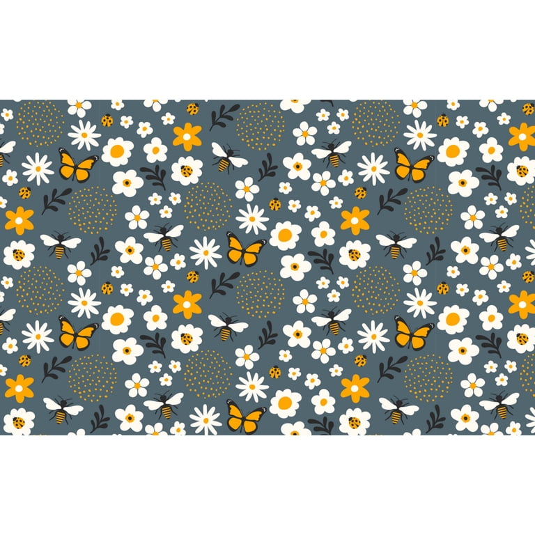 Sigee Flowers and Bee for Canvas Large Capacity Laptop  display picture 2