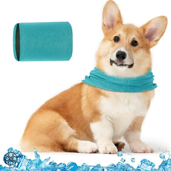 Luxtrada Dog Cooling Bandana Summer Super Soft Dog Scarf Durable Dog Cooling Accessory for Small Medium Large Dog Wearing