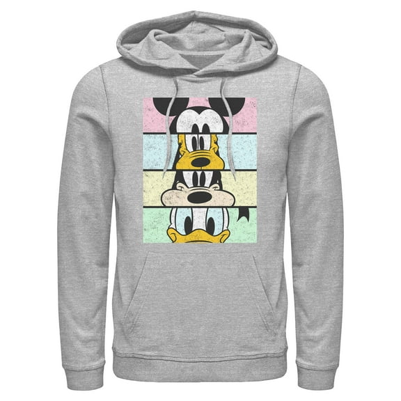 Mens Mickey & Friends Cropped Portraits Lightweight Hoodie