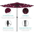 Best Choice Products 10ft Solar LED Lighted Patio Umbrella w/ Tilt