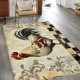 thumbnail image 3 of Vintage Rooster Area Rug 3x5 Washable Rug Non Slip Retro Plaid Animals Watercolor Large Area Rug Indoor Floor Carpet for Entryway Bedroom Kitchen Living Room Home Office Dining Room Nursery, 3 of 8