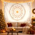 thumbnail image 3 of Floral Garden Radial with Mandala Flat Absolute Radiant, Mystical Fantasy for Space Lovers, Galaxy Room Decor, Mother'S Day Gift, Tapestry Wall Hanging for Bedroom and Dorm, 3 of 7