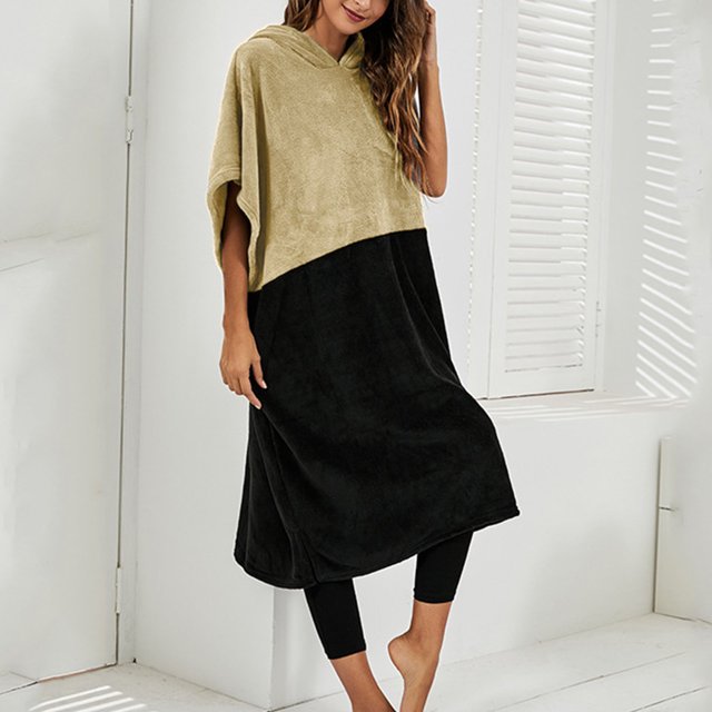 Toalla usable con bloques de colores, bata de cambio con bloques de colores, bata de cambio con bloques de colores, Poncho de Surf de primera calidad