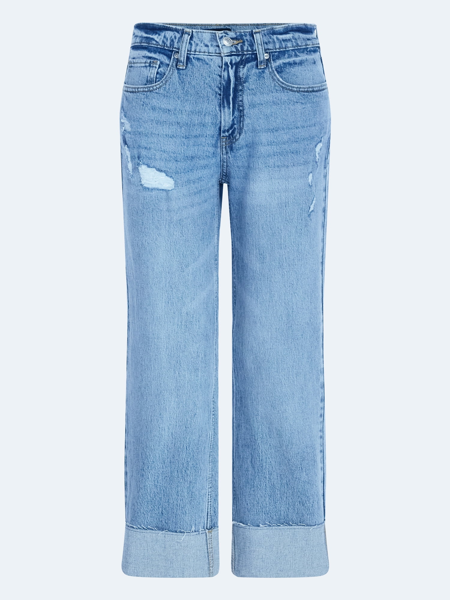 Free Assembly Women's High Rise Straight Cropped Jeans, Sizes 0-18