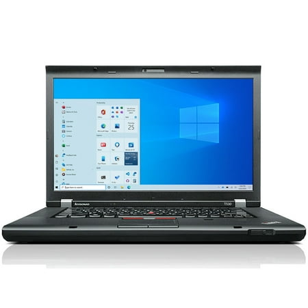 Lenovo Thinkpad T530 laptop computer, 15.6" display, 3.3 GHz Intel Core I5-3220u, 8GB DDR3 RAM, 500GB SATA Hard Drive, Bluetooth, WiFi, HD Webcam, Card Reader, Windows 10 (Reused)