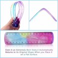 thumbnail image 5 of Flexible Bendable Ruler, 2Pcs Gradient Colorful Ruler, 6 Inch Durable Soft Plastic Measuring Ruler, Dual Scale Inches Centimeters Straight Ruler, Non-Break Measuring Tool for Sewing Craft Handcraft, 5 of 5