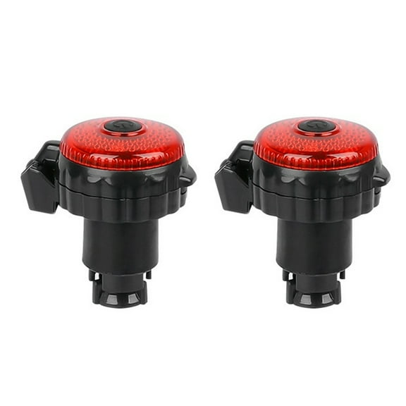 CIYISON 2pcs Bicycles Handlebars Mirrors With Light Compacts Mountain Bicycles Mirrors for Cycling Safety