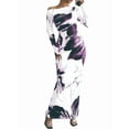 thumbnail image 2 of Women'S Bodycon Maxi Dress Fall Spring Fashion Long Sleeve Floral Print Tight Fitted Party Club Ruched Dresses Purple S, 2 of 7