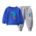 thumbnail image 4 of 8-9 Years Toddler Boy Clothes Fall Winter Outfit Long Sleeve Sweatshirts Pants Set 6 9 12 18 24 Months 3T 4T 5T Winter Clothes Set Pajamas & Dailywear Winter Set, 4 of 6