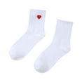 thumbnail image 4 of FhsagQ Chaussettes Femmes Chaussettes Noires Mode Femmes Solides Mignonnes en Forme de Cœur Chaussettes Imprimées Absorbantes Mi-Mollet Chaussettes pour Femmes Chaussettes Résille Bleues pour Femmes Ensembles Rouge Taille Unique, 4 of 4