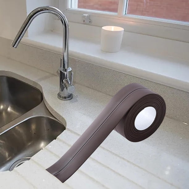 Cinta de calafateo para sellado, tira de baño, sellado de pared de inodoro, impermeable para juntas de inodoro, sellador de azulejos de ducha 3.2