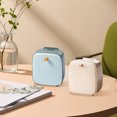 thumbnail image 1 of Fiudx Ofertas De La Semana Mini Papelera Para Escritorio, Papelera De Escritorio Para El Hogar, Cocina, Con Tapa, Almacenamiento De Residuos, Limpieza, Cubo Doble Tipo Empuje, Bolsa De Basura Oculta, 1 of 7