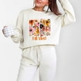 thumbnail image 6 of Fall Vibes Floral - Women's Lightweight Garment Dyed Sweatshirt, 6 of 13