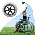 thumbnail image 4 of Rueda trasera flexible Scienceny para silla de ruedas 2 piezas gris, 4 of 6