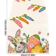 thumbnail image 3 of Wooowa Easter Festival Theme Table Runner with Bunny Egg Floral Print, for Holiday Party Dining Table and Home Scene Decoration, 3 of 6
