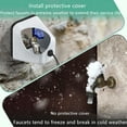 thumbnail image 4 of 1Pack Outdoor Faucet Covers for Winter, Heavy Duty Faucet Spigot Covers Winter Insulated, Reusable Outdoor Faucet Covers Hose Bib Covers for Winter Freeze Protection, 4 of 5