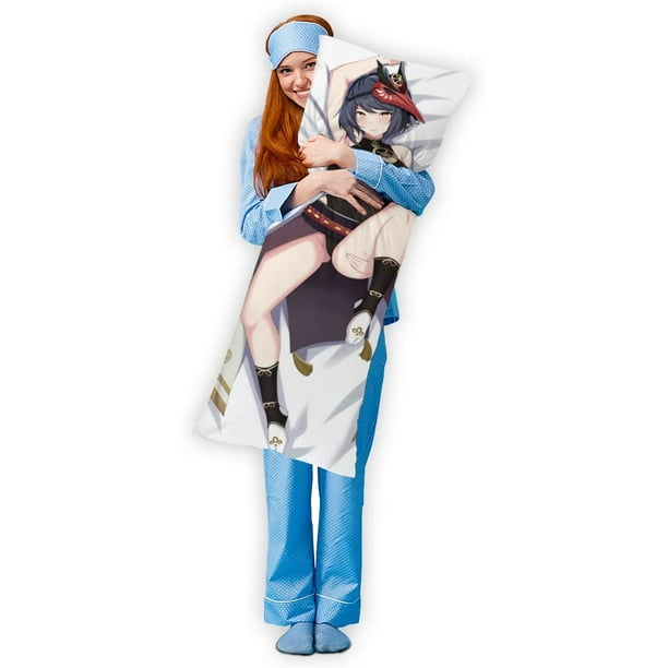 FFIY Pillowcase Kujou Sara Body Pillow Case Cover 59.1x19.7in